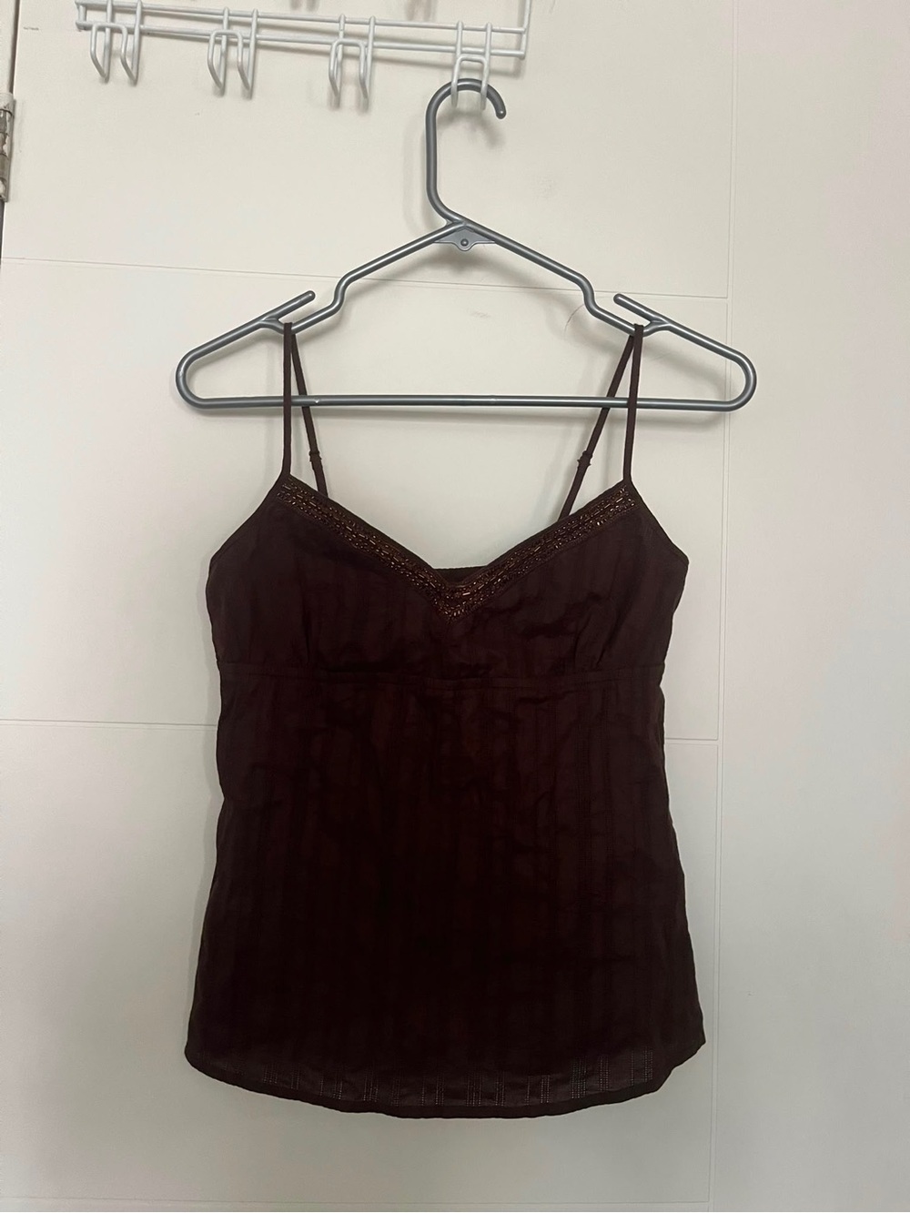 Garage Brown Lace-Trim Camisole
